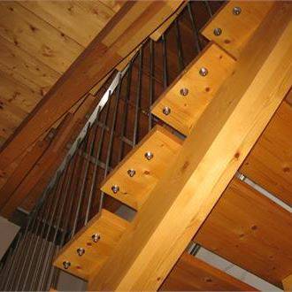 Balconi e scale in legno